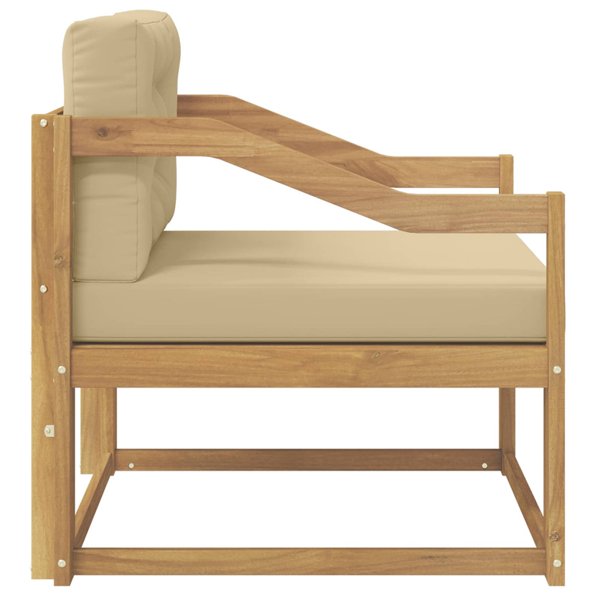 Buiten Midden Sofa Polyester Wit Hellend