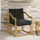 Garden Bench Solid Acacia Wood and Textilene White
