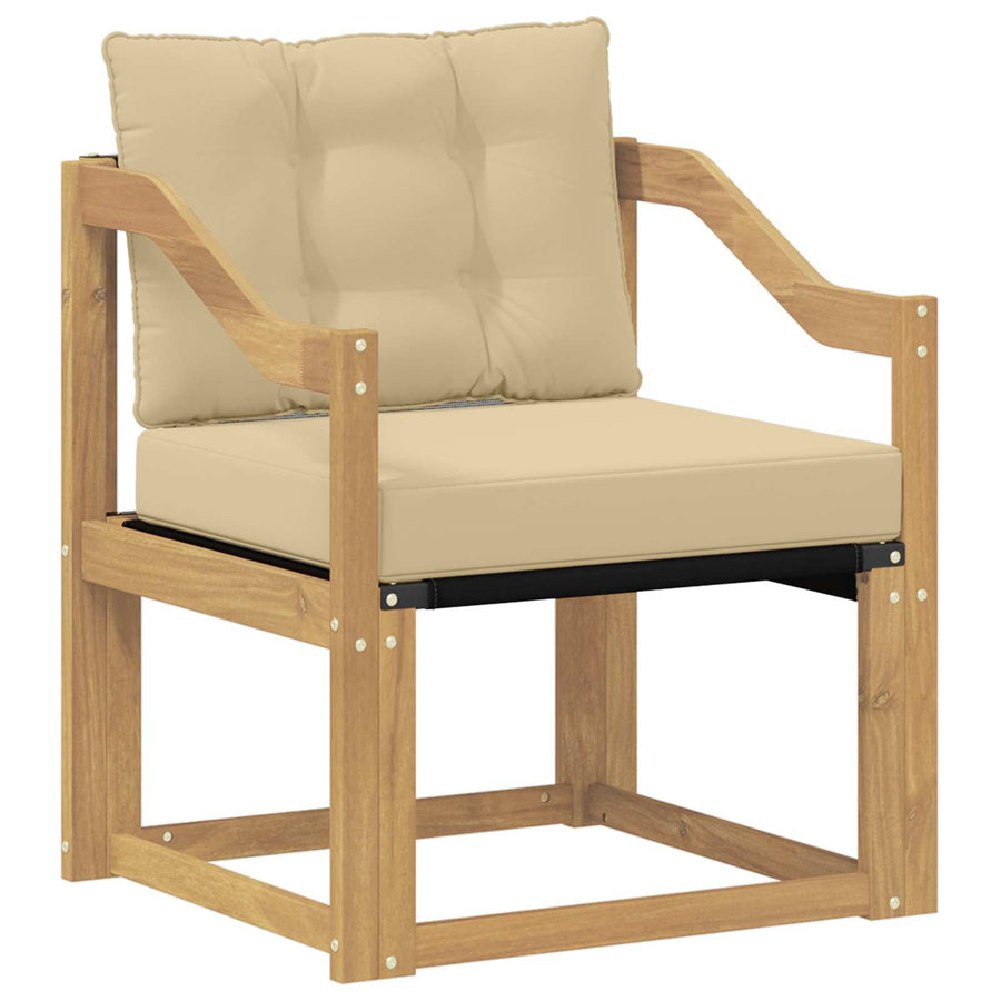 Tuinbank Massief Acaciahout wit en beige