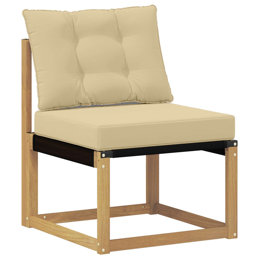 Tuinbank Massief Acaciahout wit en beige