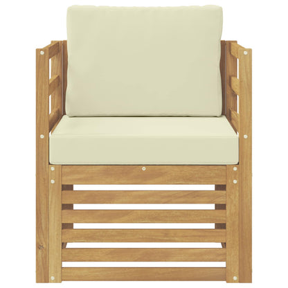 Tuinbank Polyester Wit en crèmekleurig