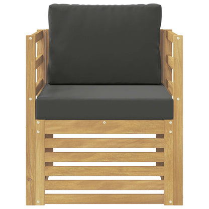 Tuinbank Polyester wit en antracietkleurig
