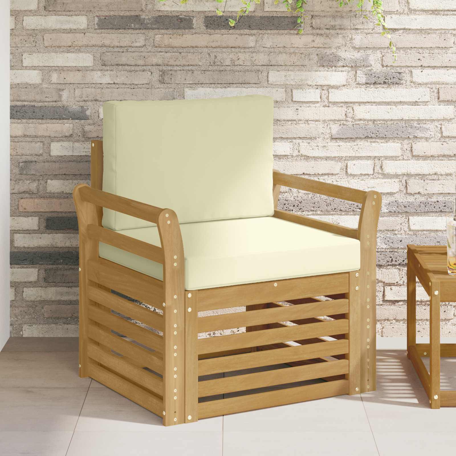Buiten bankenset Polyester Wit