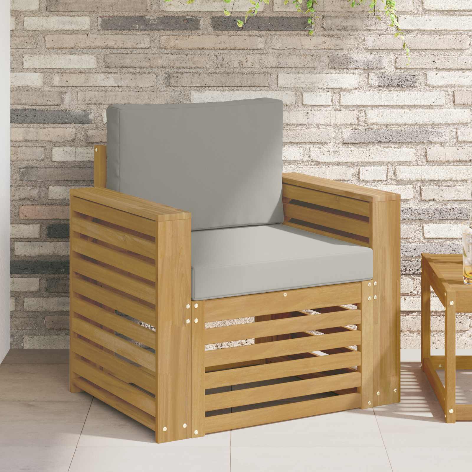 Buiten bankenset Polyester Wit