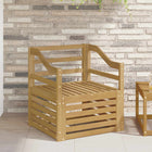 Garden Bench Solid Acacia Wood White