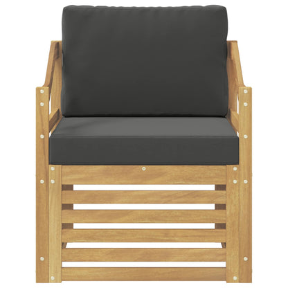 Tuinbank Polyester wit en antracietkleurig