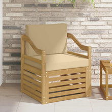 Tuinbank Polyester wit en beige