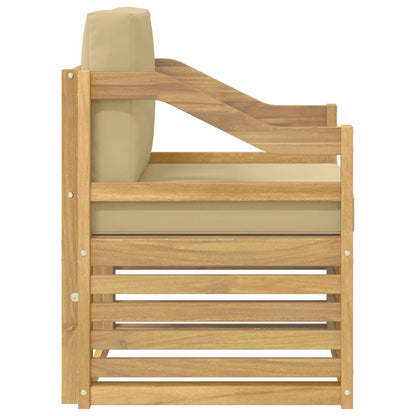 Tuinbank Polyester wit en beige
