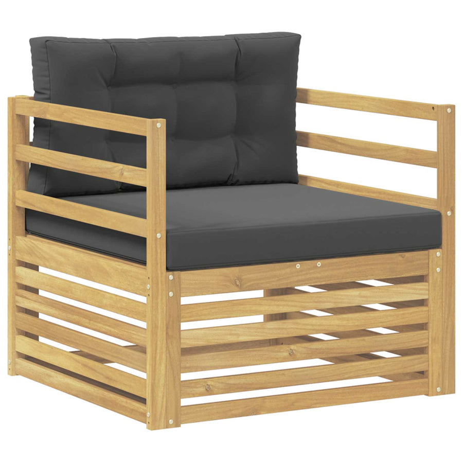 Tuinbank Wit en antracietkleurig