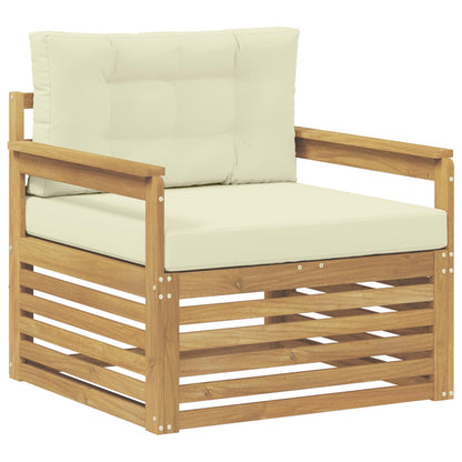 Tuinbank Polyester Wit en crèmekleurig