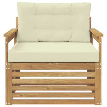 Tuinbank Polyester Wit en crèmekleurig