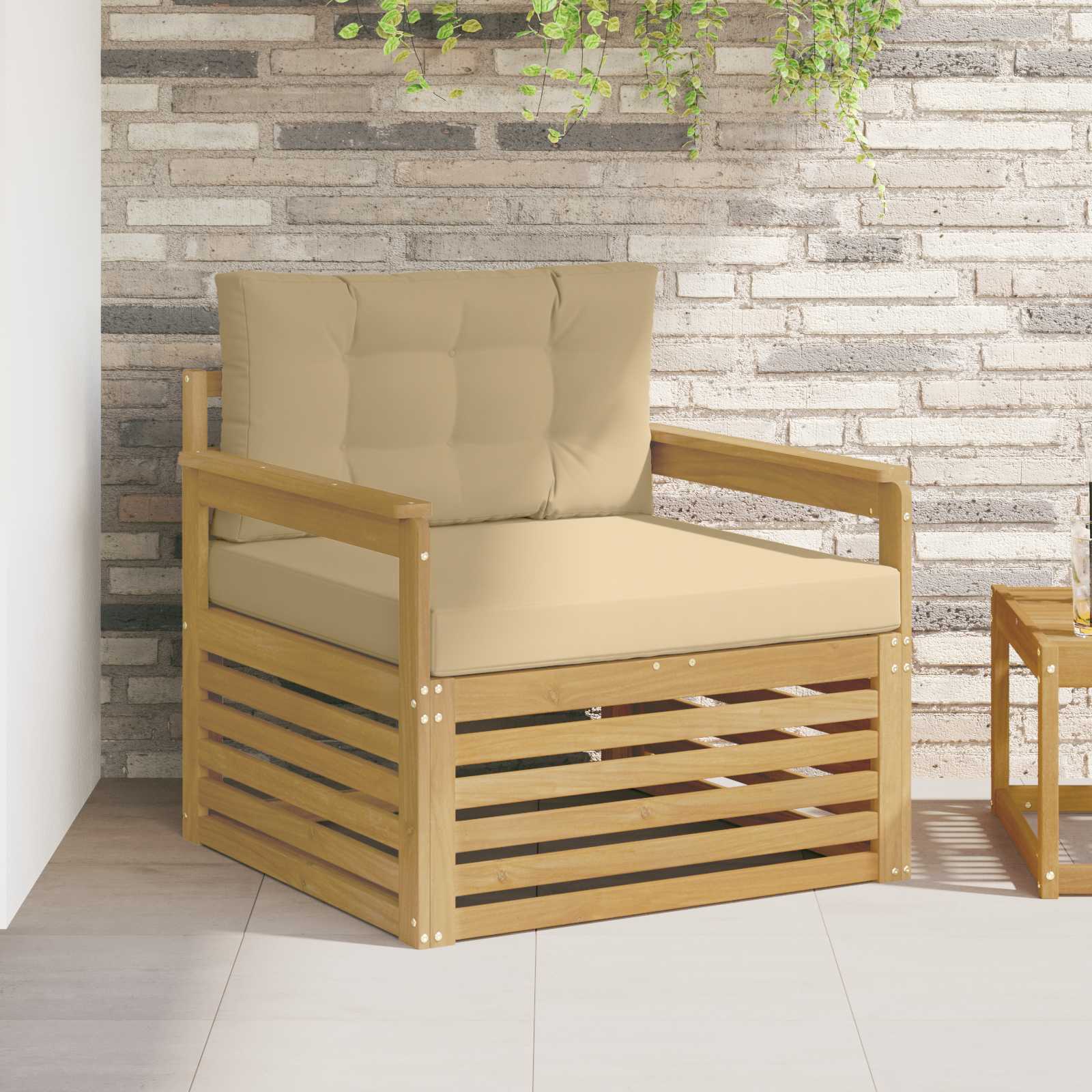 Tuinbank Polyester Wit