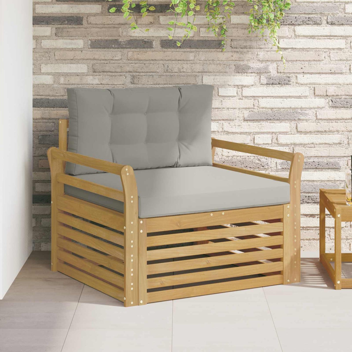 Tuinbank Polyester Wit