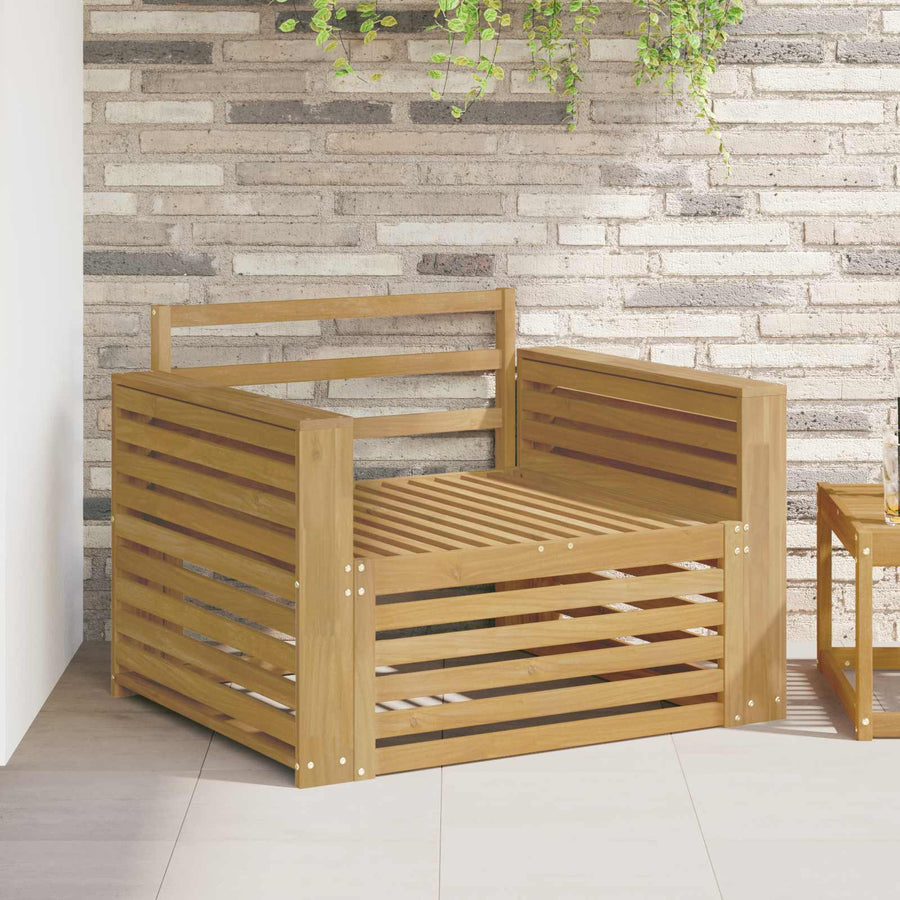 Tuinbank Massief Acaciahout Wit Breed plat