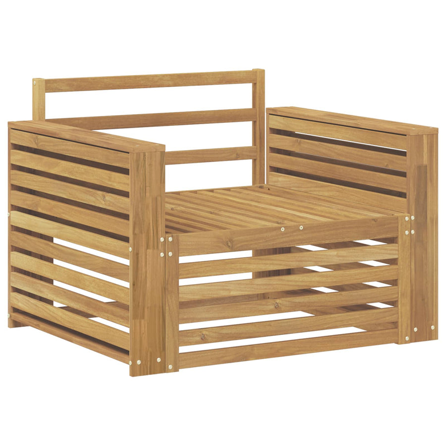 Tuinbank Massief Acaciahout Wit Breed plat