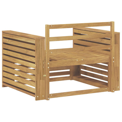 Tuinbank Massief Acaciahout Wit Breed plat