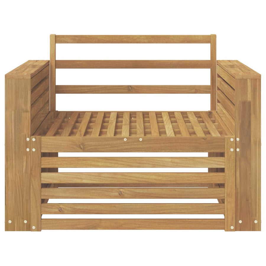 Tuinbank Massief Acaciahout Wit Breed plat