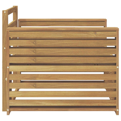 Tuinbank Massief Acaciahout Wit Breed plat
