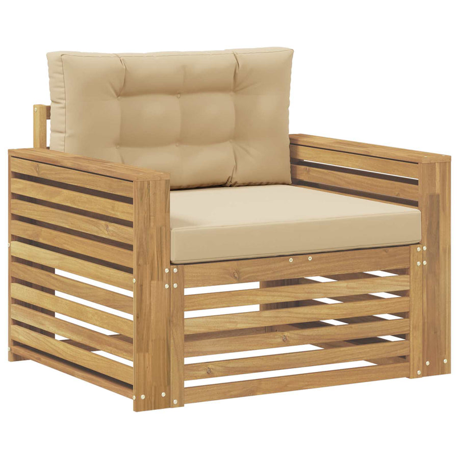 Tuinbank Polyester Wit en Beige