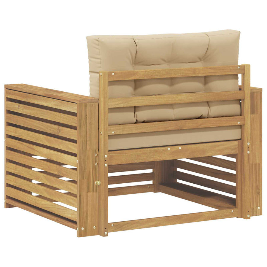 Tuinbank Polyester Wit en Beige