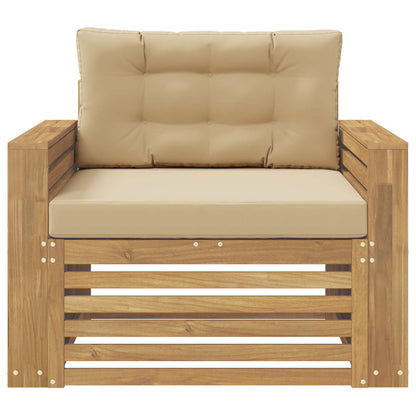 Tuinbank Polyester Wit en Beige