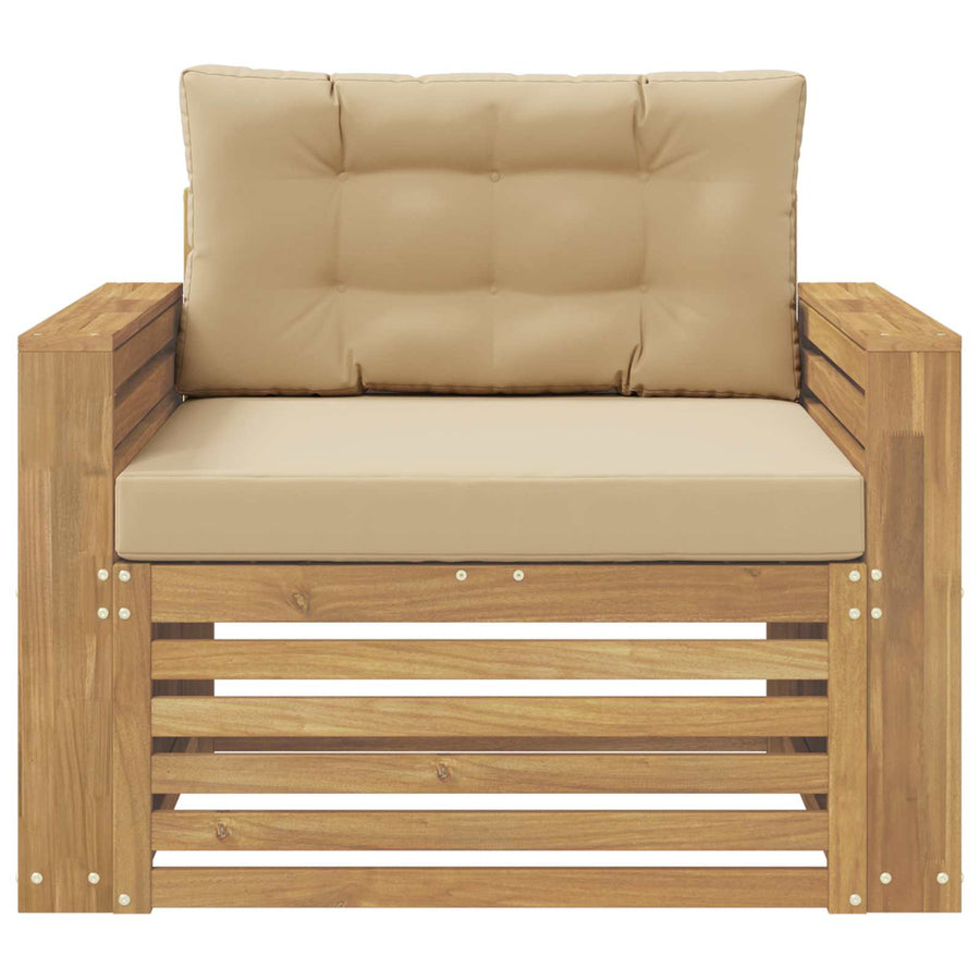 Tuinbank Polyester Wit en Beige
