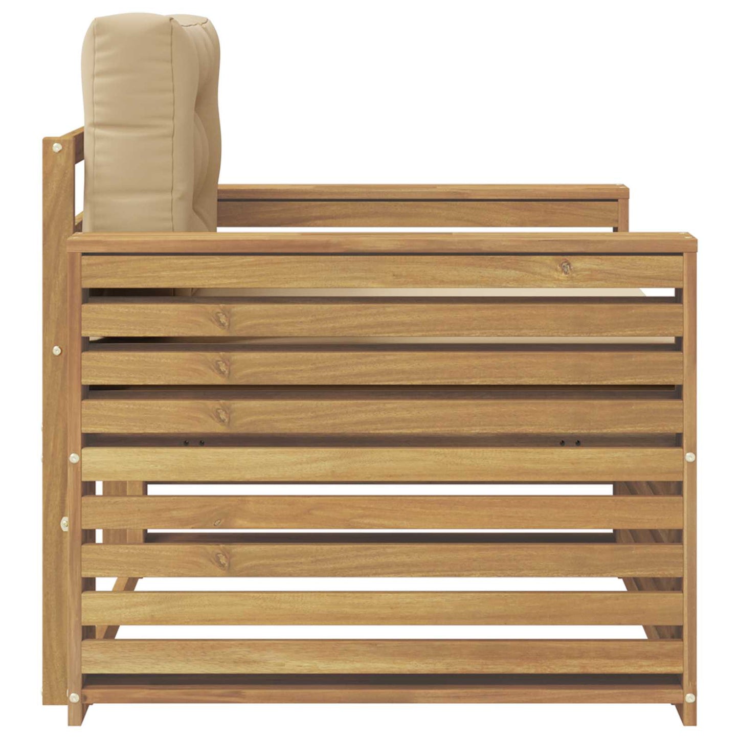 Tuinbank Polyester Wit en Beige