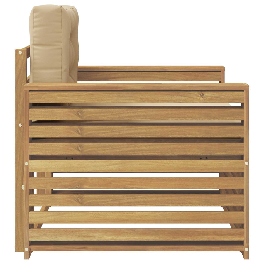 Tuinbank Polyester Wit en Beige