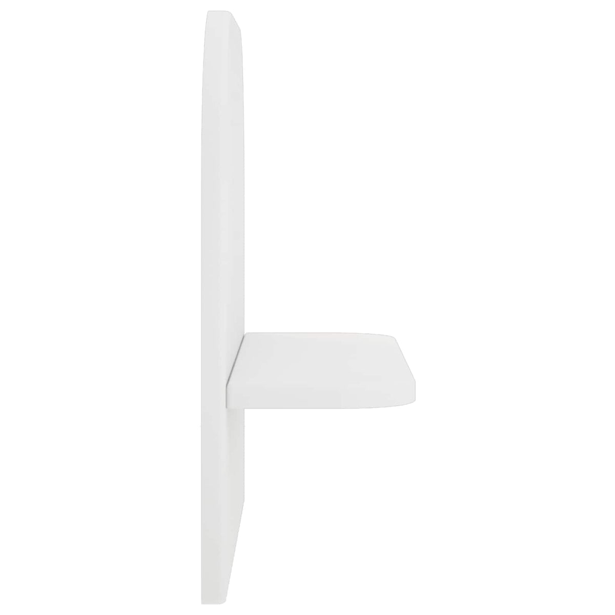 Wandplank 2 st Wit 41 x 13.5 x 37.5 cm Bewerkt hout