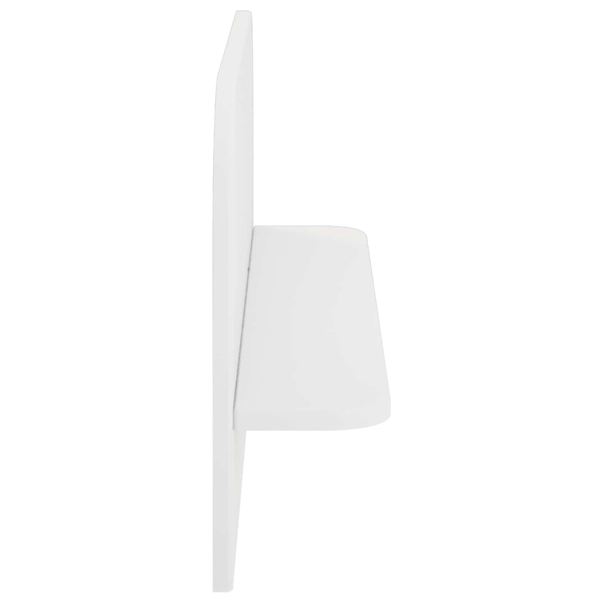 Wandplank 2 st Wit 80.5 x 13.5 x 37.5 cm Bewerkt hout