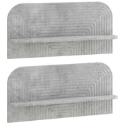 Wandplank 2 st 80,5x13,5x37,5 cm betongrijs