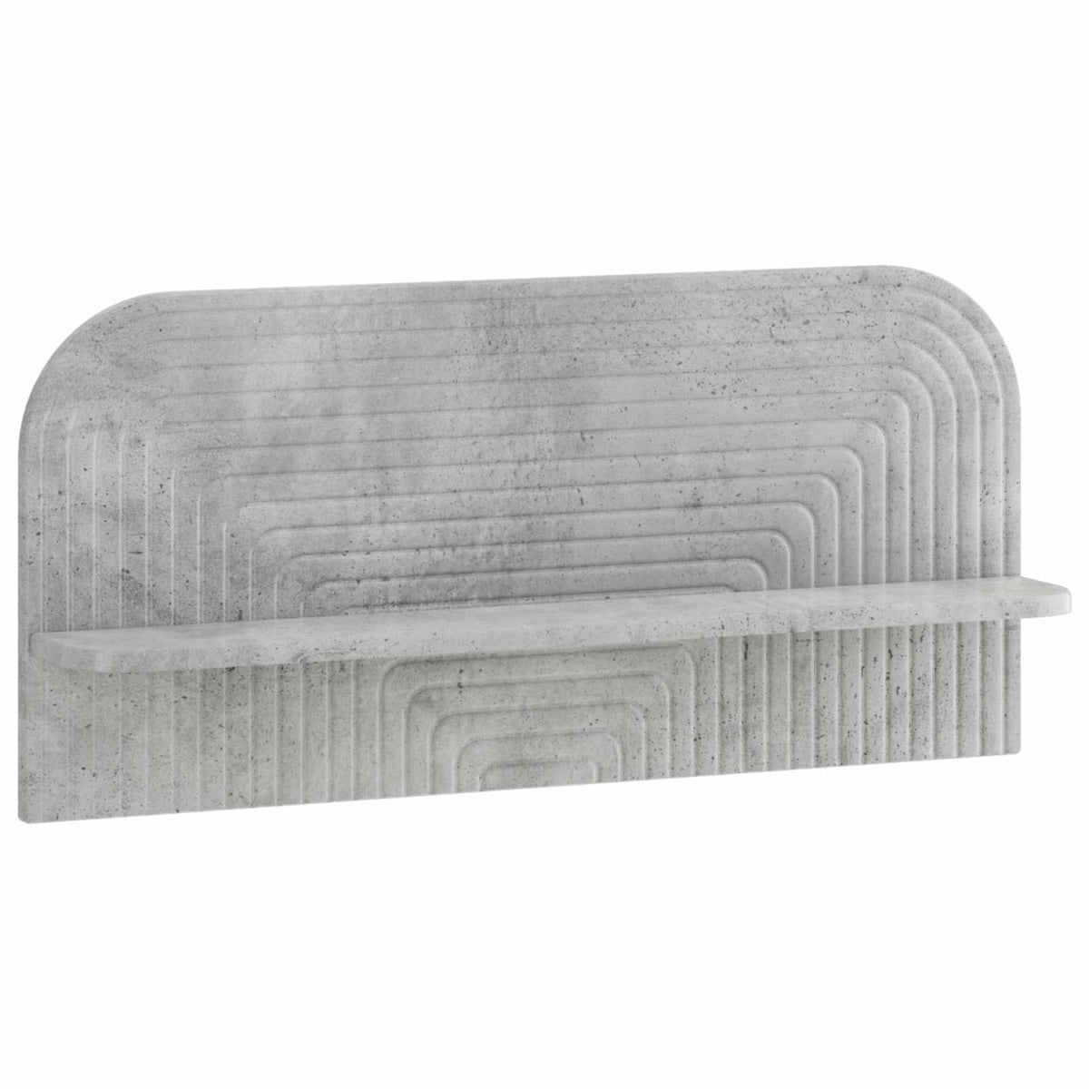 Wandplank 2 st Betongrijs 80,5 x 13,5 x 37,5 cm Bewerkt hout