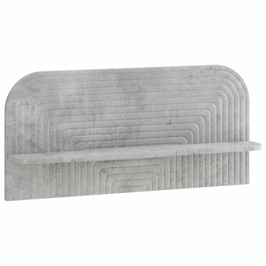 Wandplank 2 st Betongrijs 80,5 x 13,5 x 37,5 cm Bewerkt hout