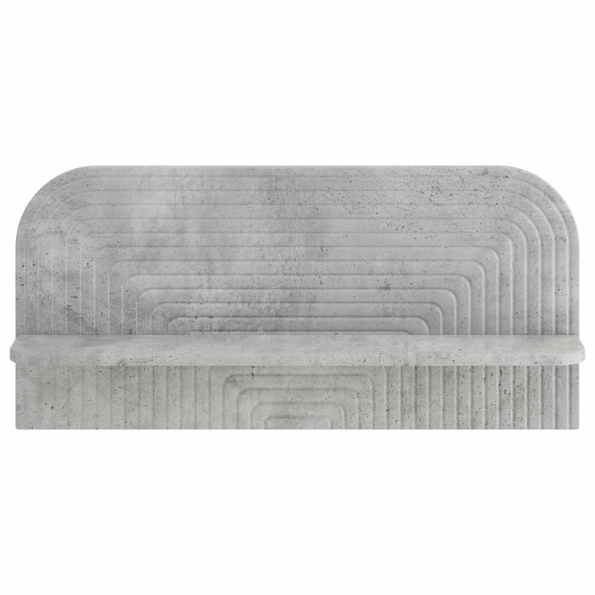Wandplank 2 st Betongrijs 80,5 x 13,5 x 37,5 cm Bewerkt hout