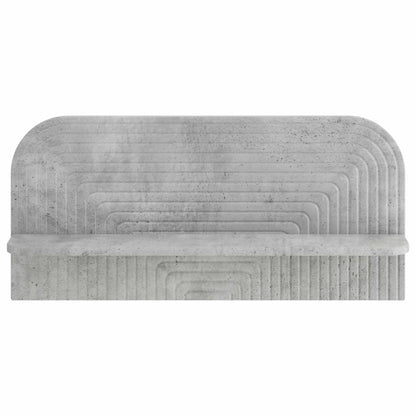 Wandplank 2 st Betongrijs 80,5 x 13,5 x 37,5 cm Bewerkt hout