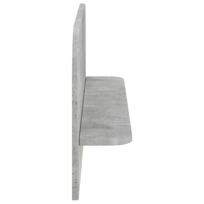 Wandplank 2 st Betongrijs 80,5 x 13,5 x 37,5 cm Bewerkt hout