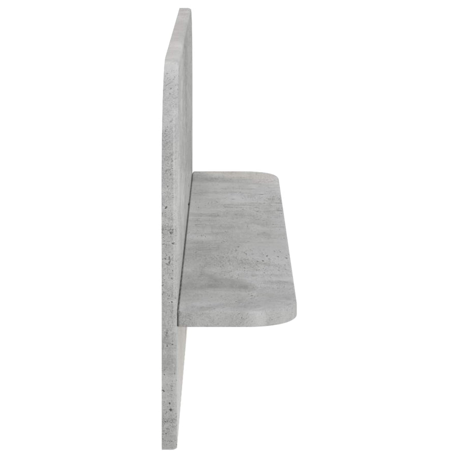 Wandplank 2 st Betongrijs 80,5 x 13,5 x 37,5 cm Bewerkt hout