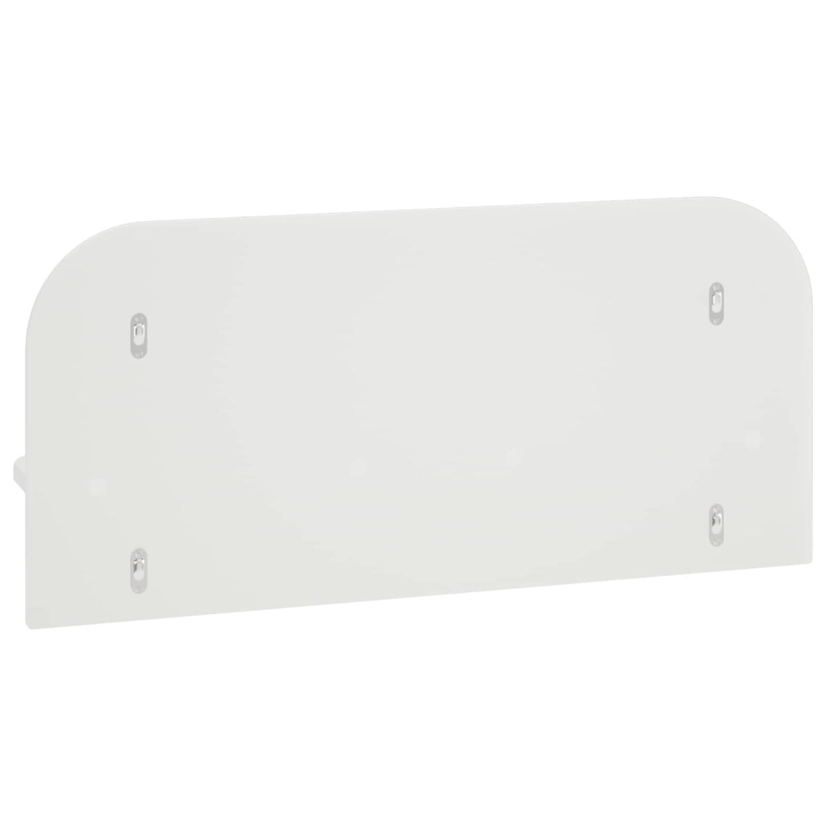 Wandplank 2 st Hoogglans Wit 80,5 x 13,5 x 37,5 cm Bewerkt hout
