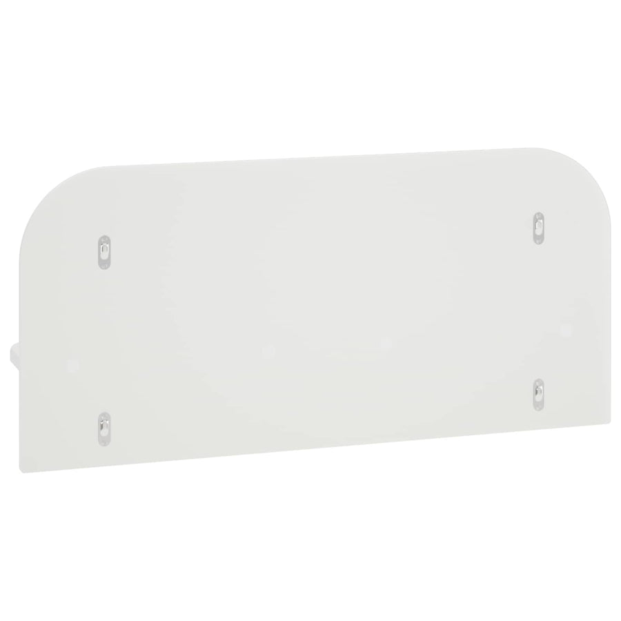 Wandplank 2 st Hoogglans Wit 80,5 x 13,5 x 37,5 cm Bewerkt hout