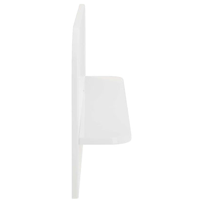 Wandplank 2 st Hoogglans Wit 80,5 x 13,5 x 37,5 cm Bewerkt hout