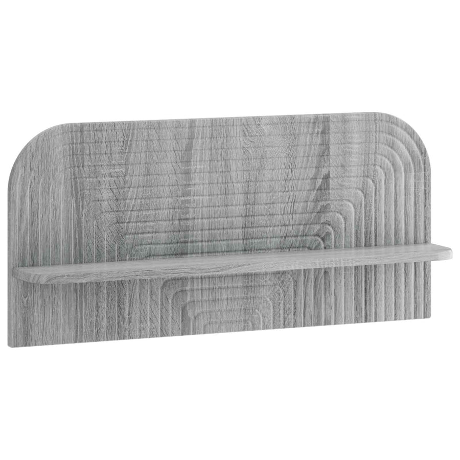 Wandplank 2 st Grijs Sonoma 80,5 x 13,5 x 37,5 cm Bewerkt hout
