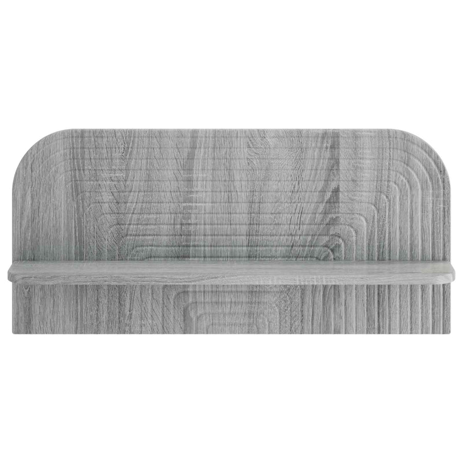 Wandplank 2 st Grijs Sonoma 80,5 x 13,5 x 37,5 cm Bewerkt hout