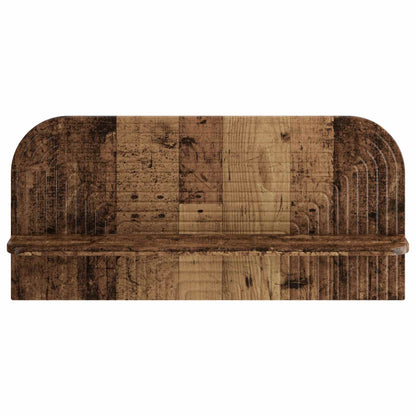 Wandplank 2 st Oud hout 80.5 x 13.5 x 37.5 cm Bewerkt hout