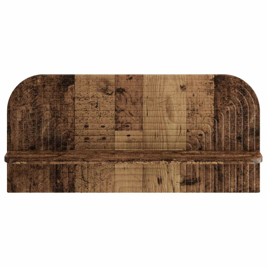 Wandplank 2 st Oud hout 80.5 x 13.5 x 37.5 cm Bewerkt hout