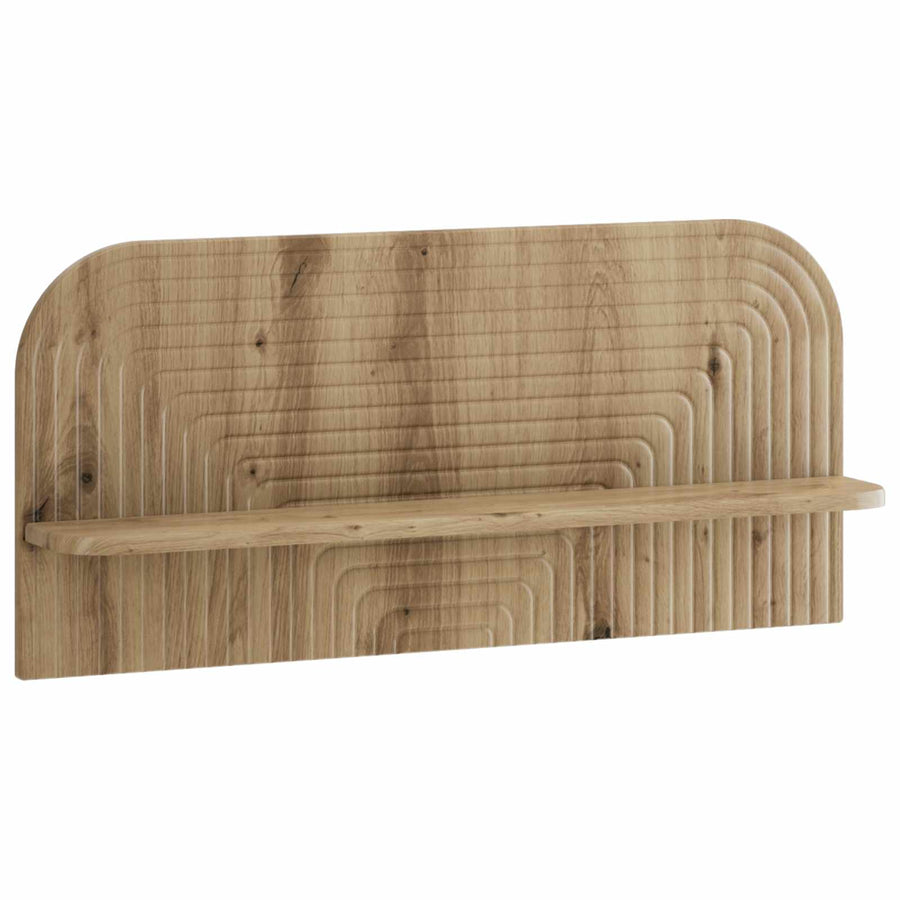Wandplank 2 st Artisanaal eiken 80.5 x 13.5 x 37.5 cm