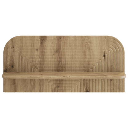 Wandplank 2 st Artisanaal eiken 80.5 x 13.5 x 37.5 cm