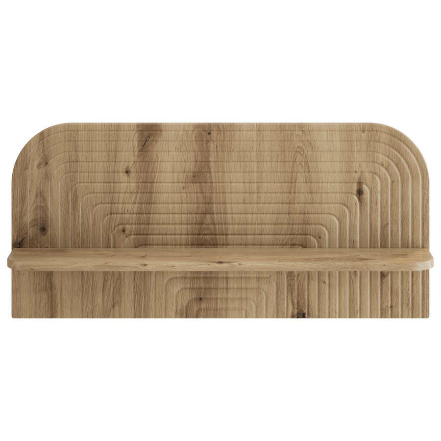 Wandplank 2 st Artisanaal eiken 80.5 x 13.5 x 37.5 cm