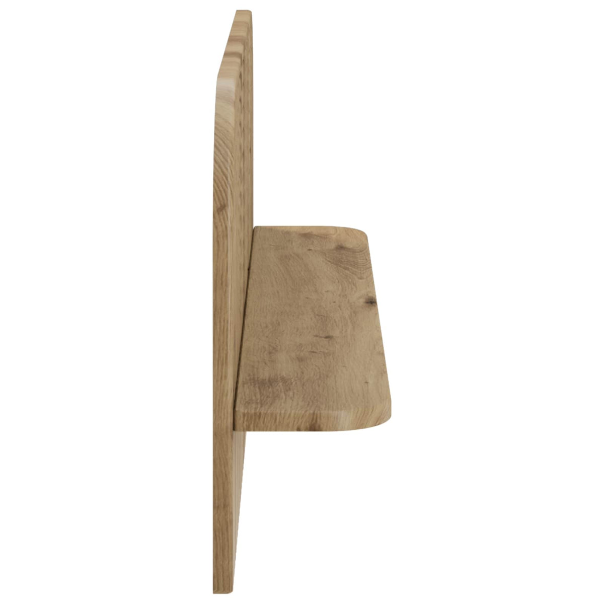 Wandplank 2 st Artisanaal eiken 80.5 x 13.5 x 37.5 cm