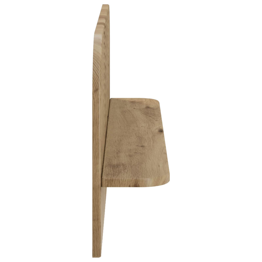 Wandplank 2 st Artisanaal eiken 80.5 x 13.5 x 37.5 cm