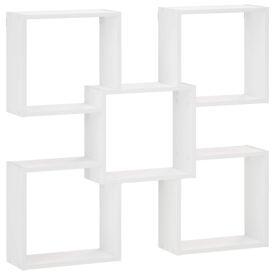 Wandplank Wit 99,5 x 17 x 91 cm Bewerkt hout